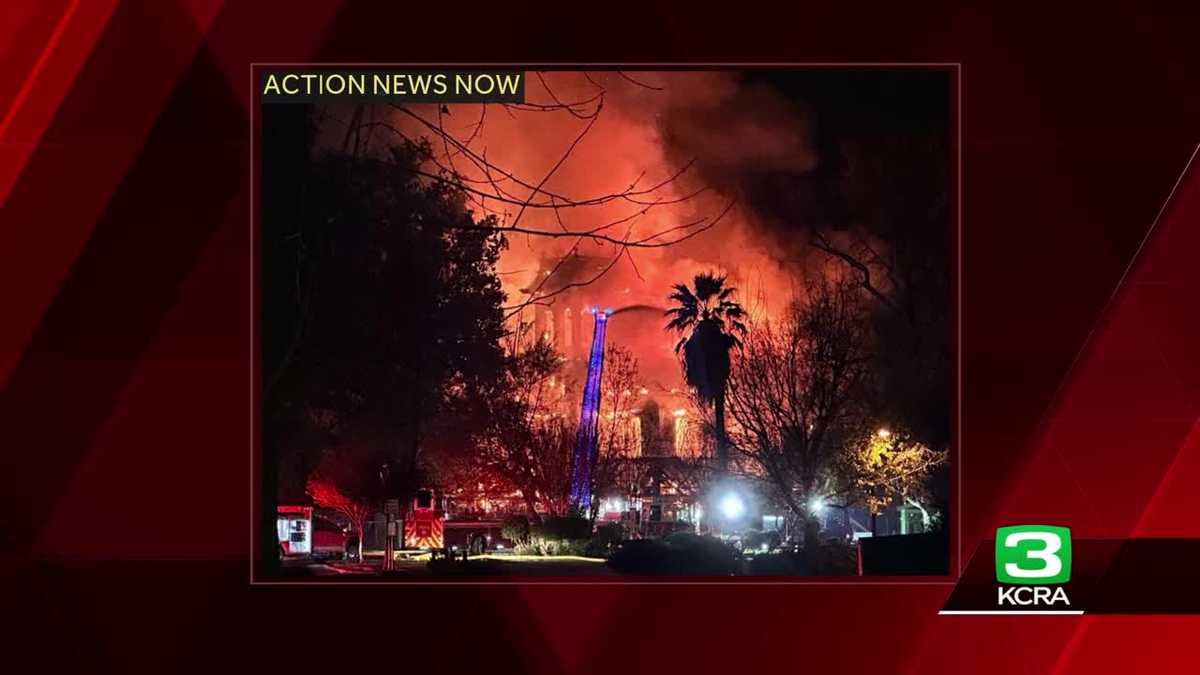  Famous Bidwell Mansion destroyed by fire in Chico  