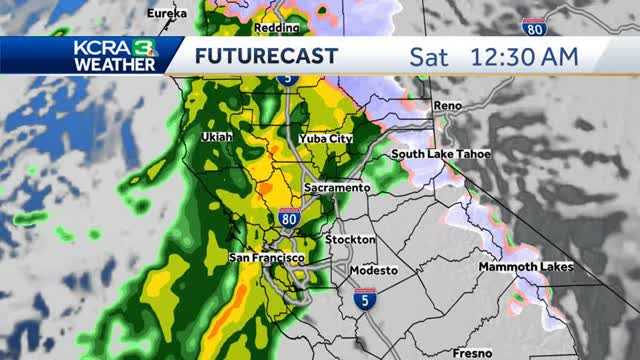  More wet weather with wind, rain and snow in Northern California 