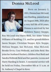  Donna McLeod | Obituary 