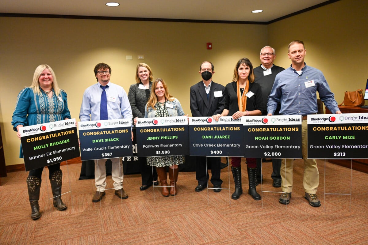  Watauga and Avery County Teachers Win Bright Ideas Grants from Blue Ridge Energy 