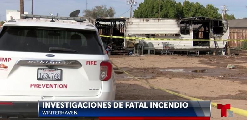  Investigan Incendio Fatal de Winterhaven 