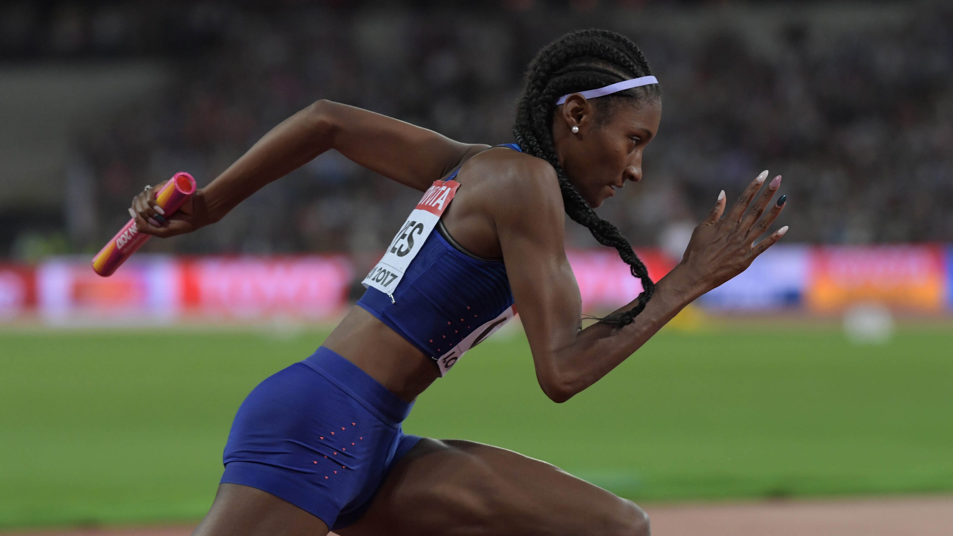   
																Hope Mills' Quanera Hayes makes field for women's 400m finals Tokyo Olympics 
															 