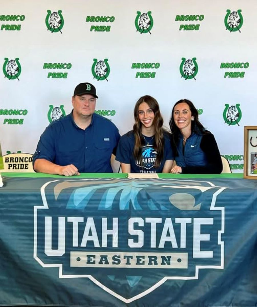  Blackfoot’s Sela Christiansen signs a letter of intent to play volleyball at Utah State Eastern 