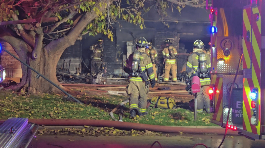  HOUSE FIRE: West Abilene home engulfed in flames 