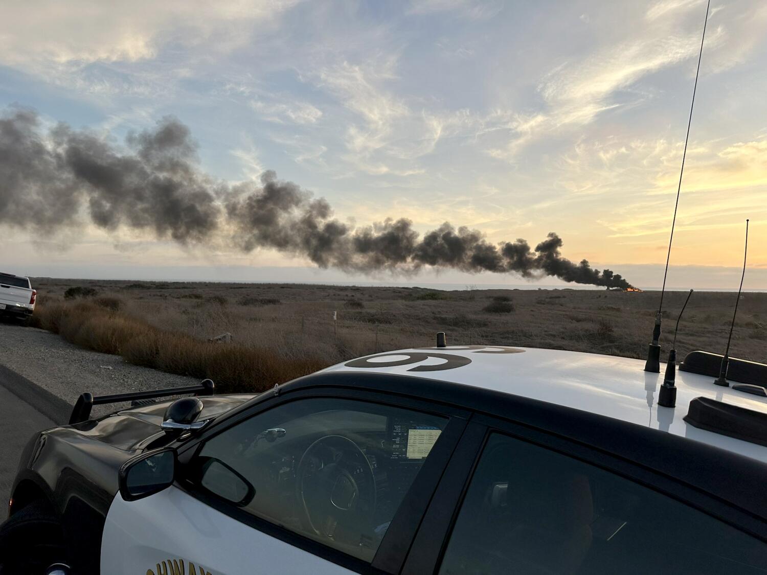   
																Military helicopter catches fire, makes emergency landing at Camp Pendleton 
															 