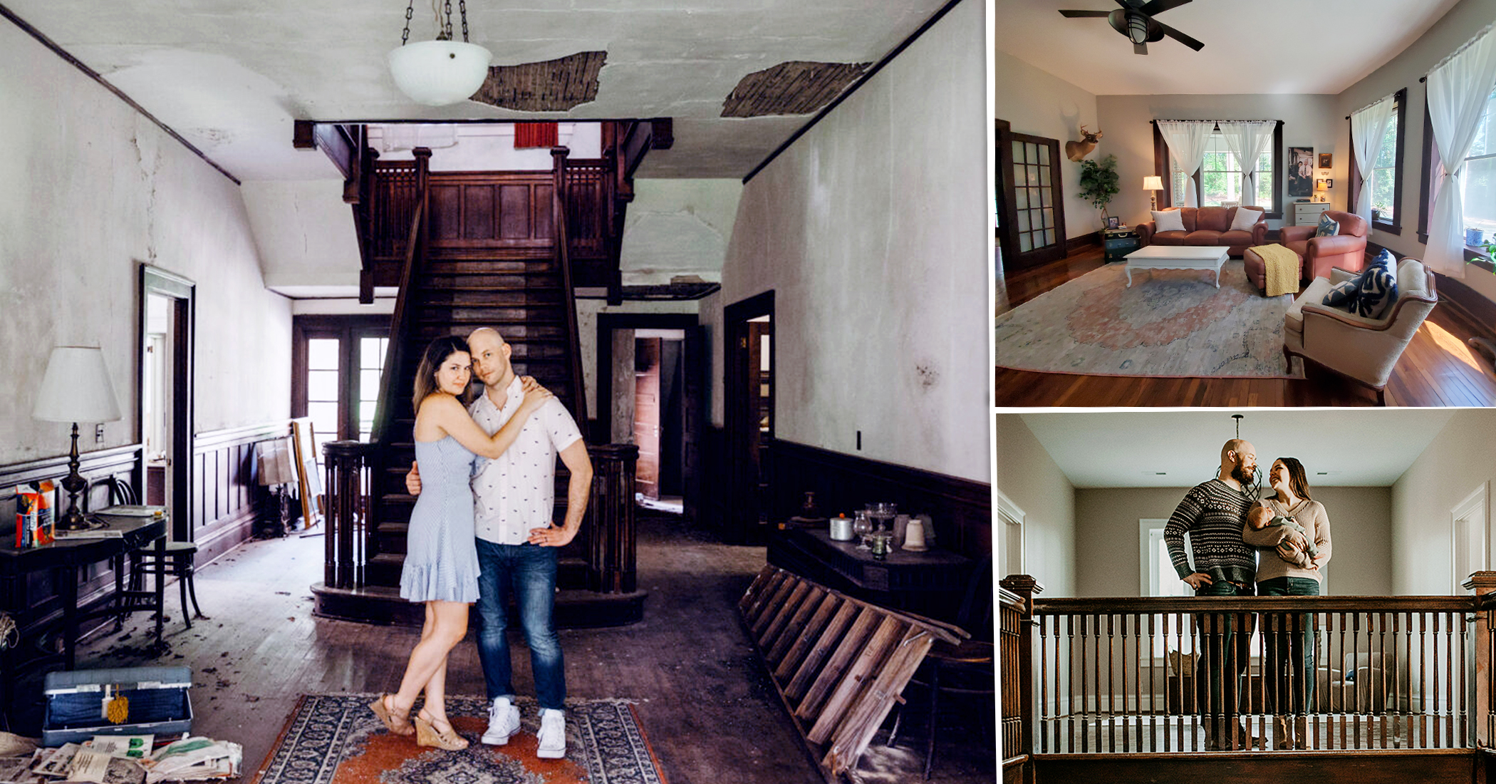  Couple Buys 109-Year-Old Mansion, Transforms It Into $900,000 Home for Their Son 