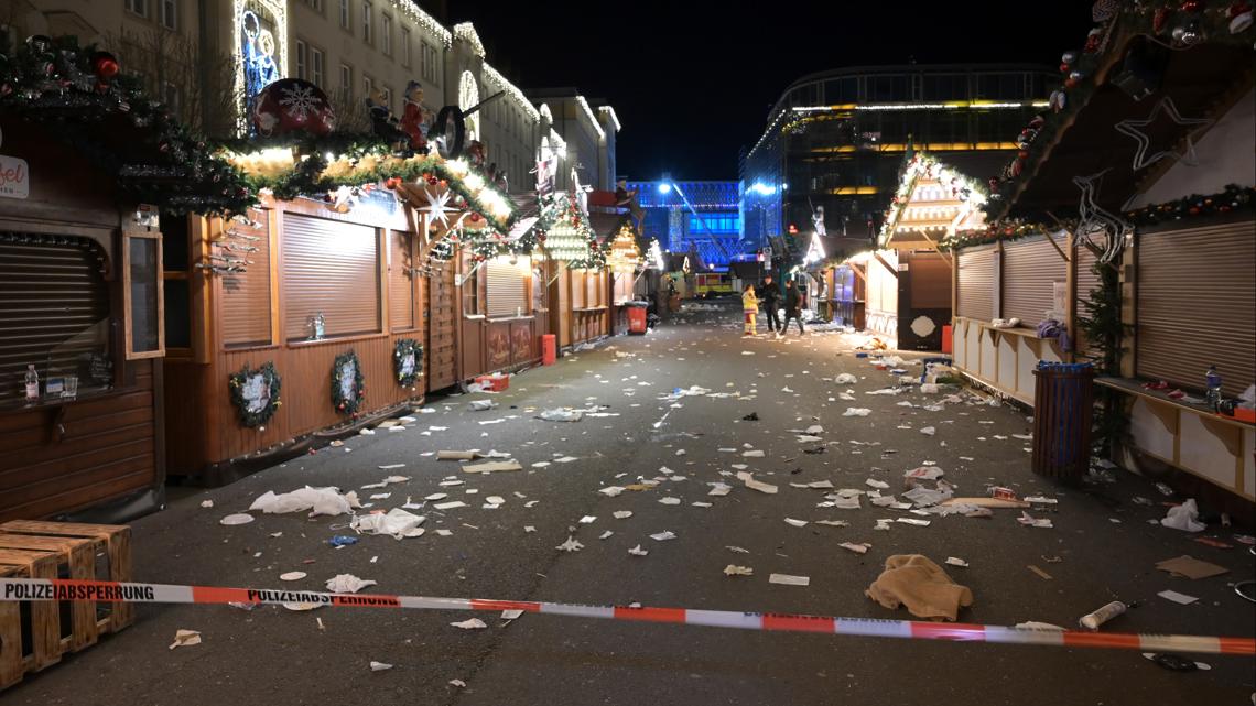  Death toll in attack on Christmas market in Germany rises to 5, with more than 200 injured 