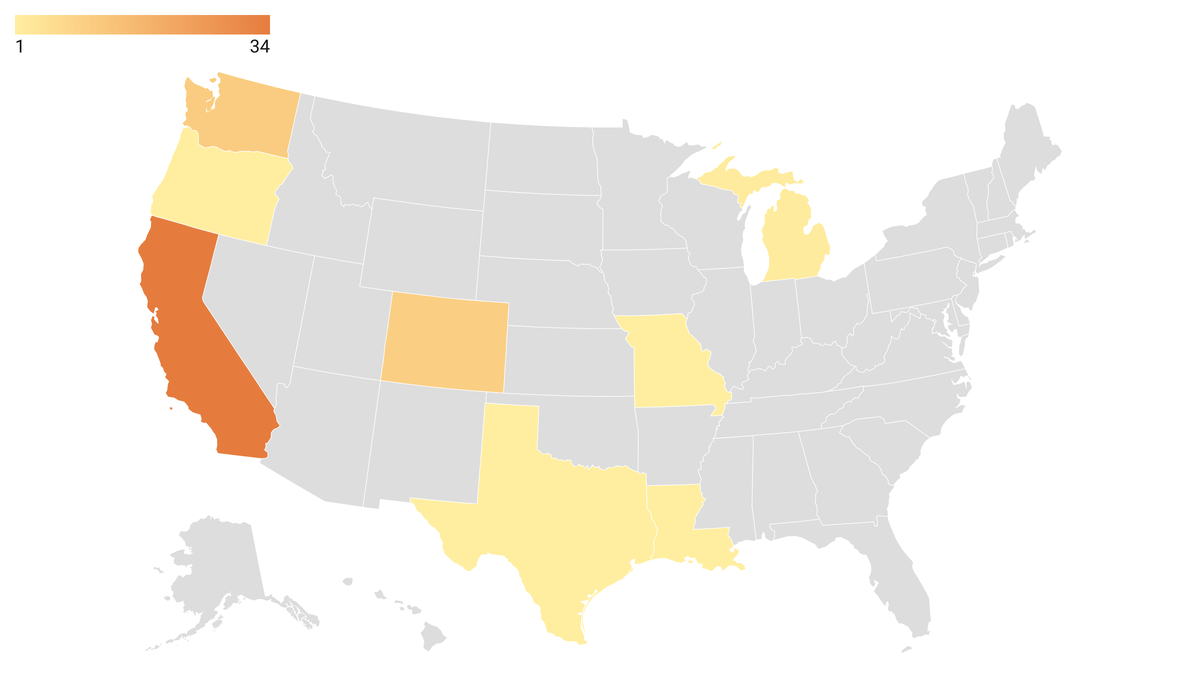  Where have human cases of bird flu been reported in the US? 