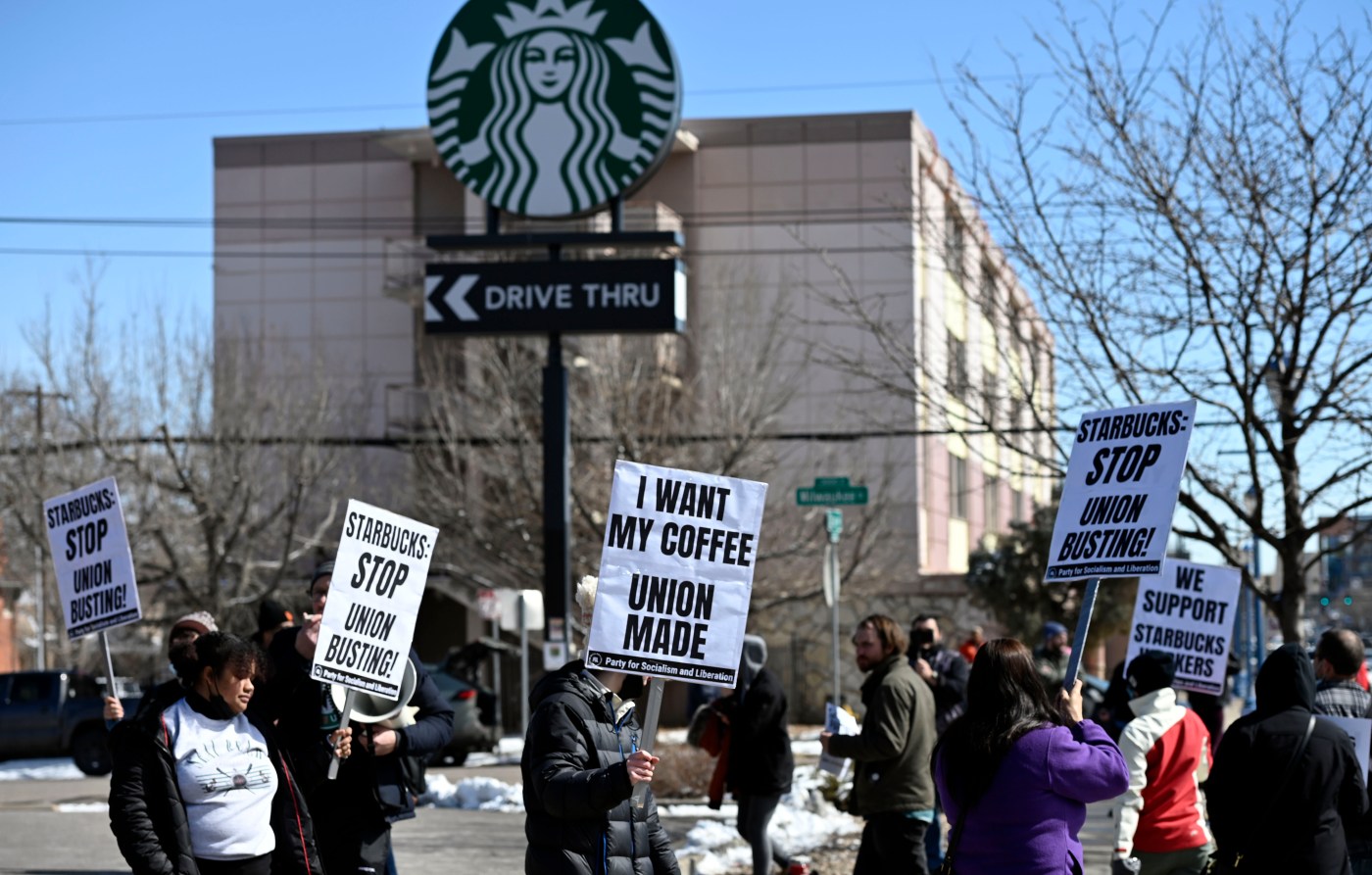  Denver’s unionized Starbucks baristas join escalating national strike 