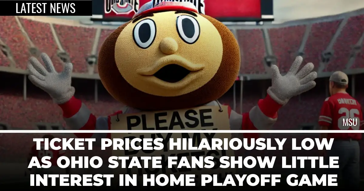  Ticket Prices Hilariously Low as Ohio State Fans Show Little Interest in Home Playoff Game 