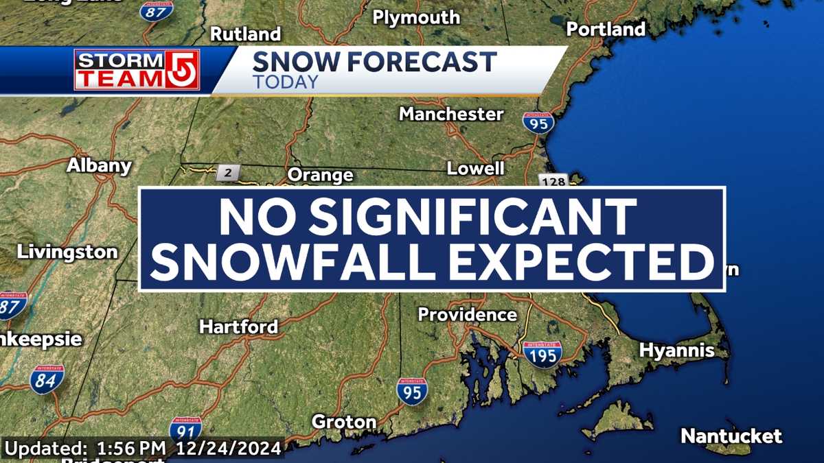  When to expect fresh snow before Christmas 