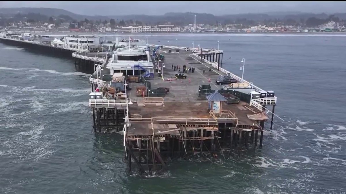  Santa Cruz Wharf collapse: Workers rescued, damage due to large swell 