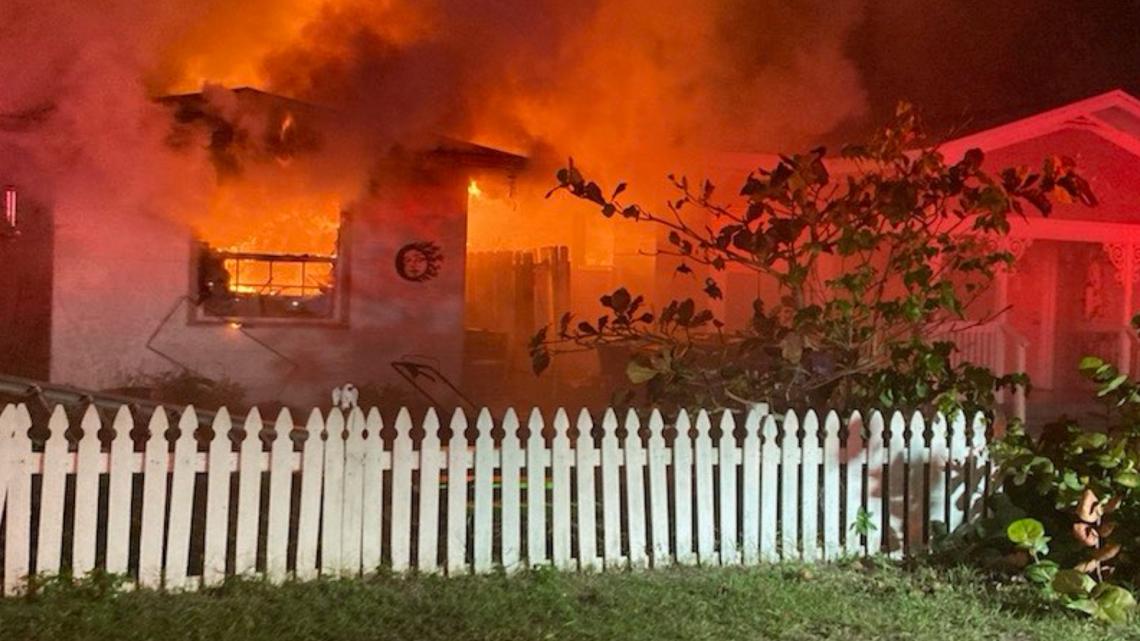  2 people hospitalized after house fire in Clearwater 