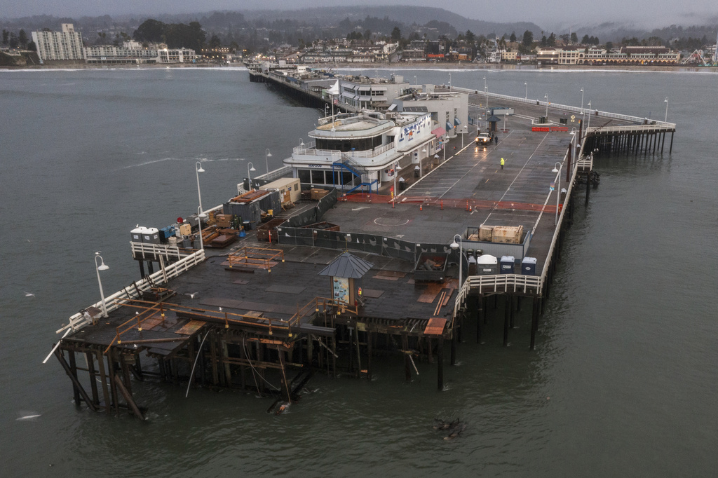  ‘Time will tell’: Santa Cruz officials assess damage partial wharf collapse; give no timeline for reopening of local landmark 