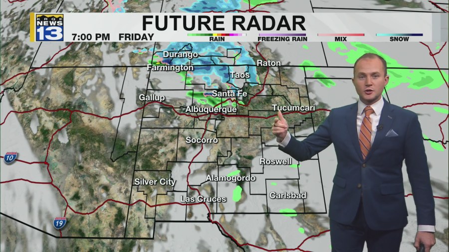  Spotty snow showers return to northern New Mexico Friday 