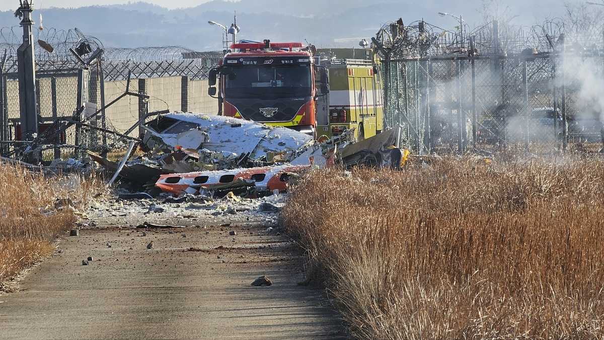  A plane crashes and bursts into flames while landing in South Korea, killing 179 