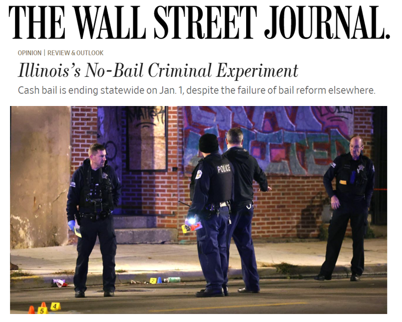   
																Illinois’s No-Bail Criminal Experiment – Wirepoints in the Wall Street Journal* 
															 