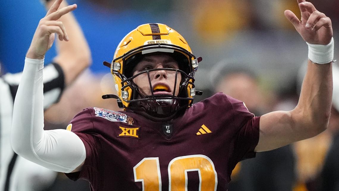  After double OT loss, QB Leavitt says ASU 'home' for future goals 