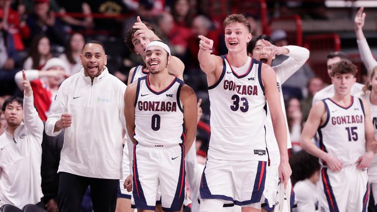  No. 19 Gonzaga rolls to 81-50 victory over Portland Pilots 