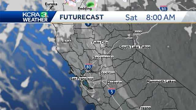  A wet morning for Northern California with snow for the Sierra 