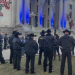  Prescott Courthouse Plaza Lights to Shine Blue Honoring the Men & Women in Blue 