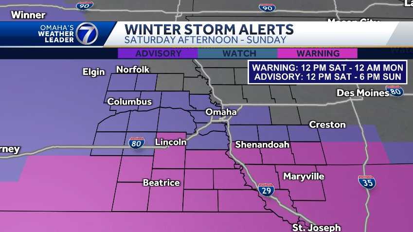  Significant winter storm to impact Nebraska, Iowa and Missouri 