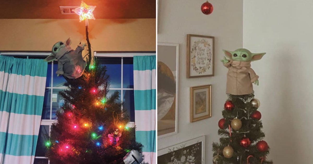  People Are Using Baby Yoda as Their Christmas Tree Topper, and It's Almost Too Pure For Words 