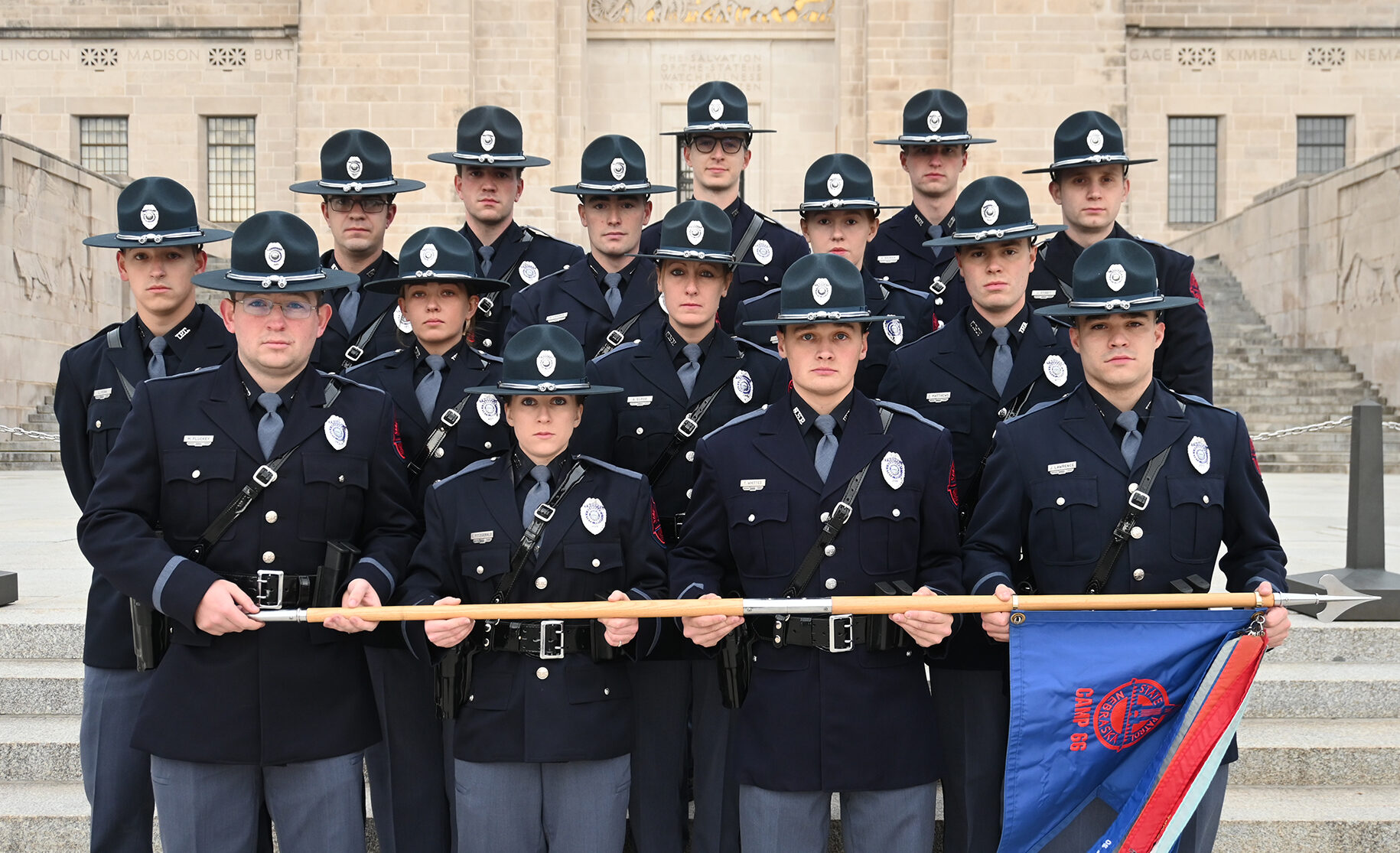  Class of 16 new state troopers sworn in as union calls for higher wages 