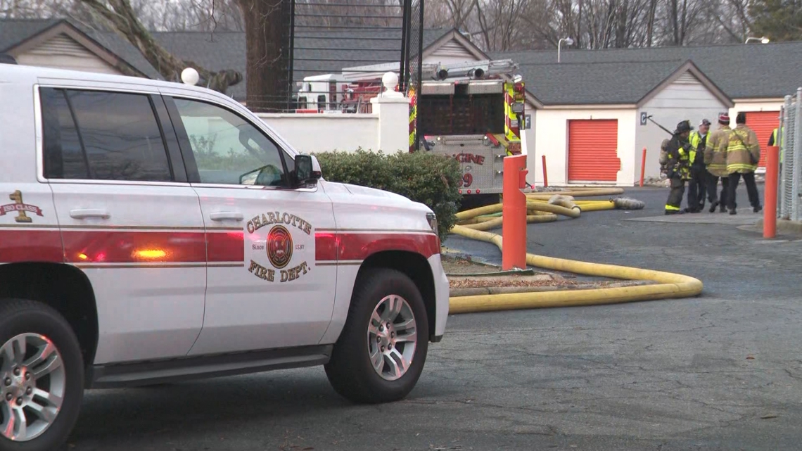   
																Large fire at Charlotte storage facility controlled, officials say 
															 