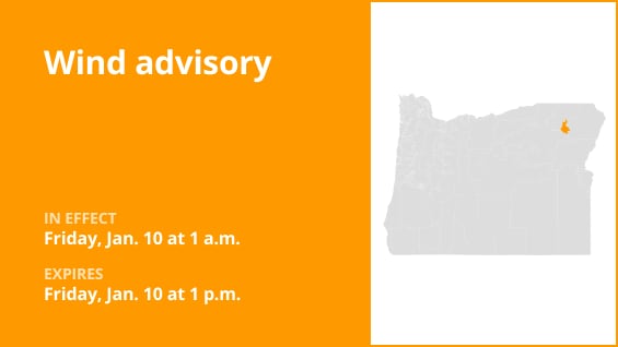  Wind advisory for Grande Ronde Valley for Friday 