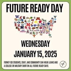  Forney ISD Announces Dress Code for Future Ready Day on January 15 