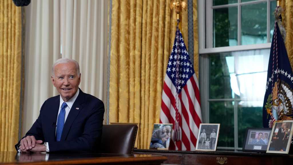  Biden to reflect on presidency in farewell address from Oval Office 