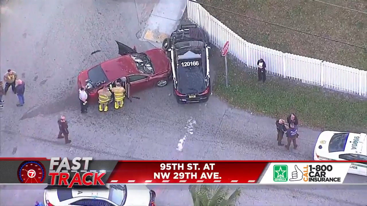  MDFR respond to police-involved crash in NW Miami-Dade; no injuries reported 