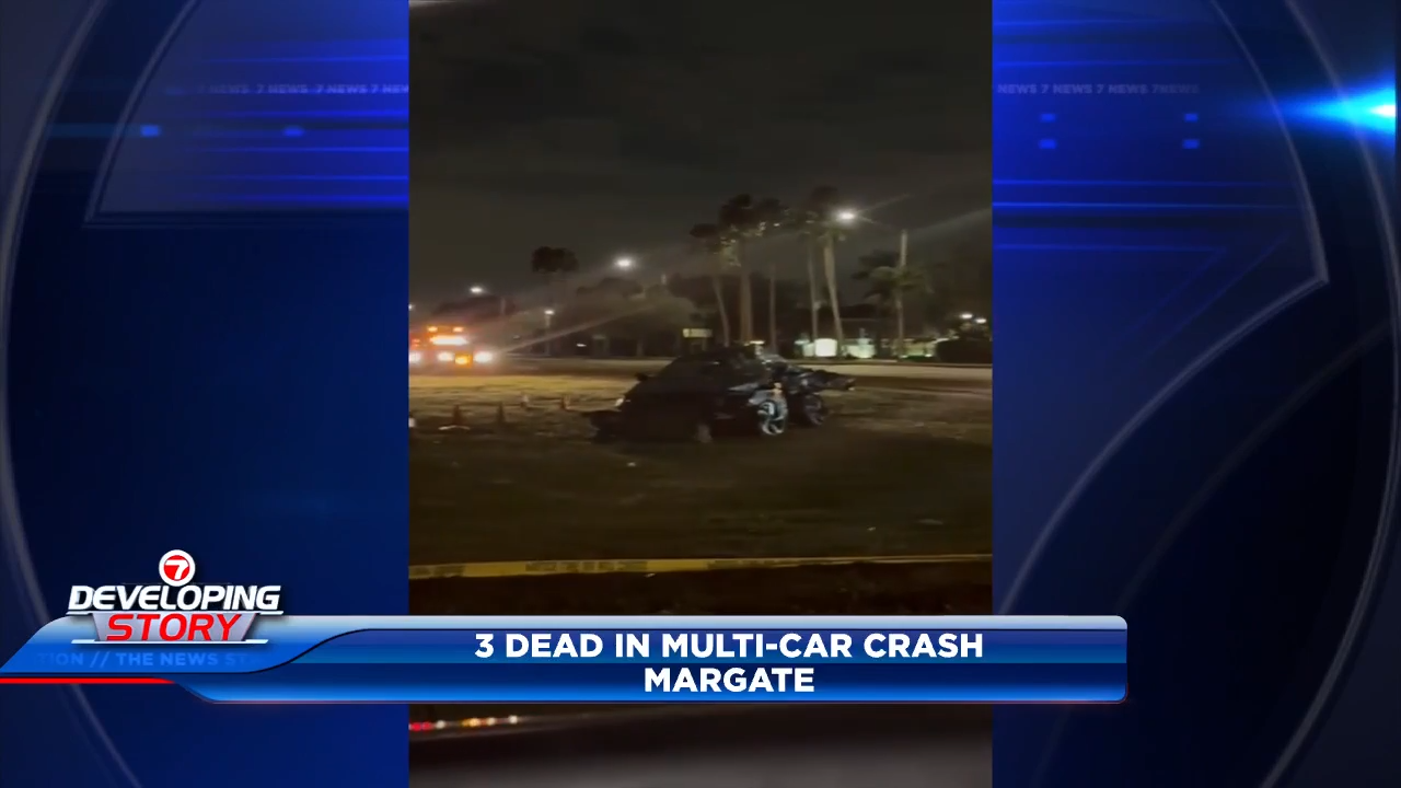  3 dead, 2 injured following multi-car crash in Margate 