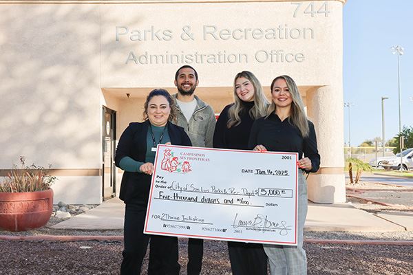  San Luis Parks and Recreation Receives $5,000 Contribution CSF 2THRIVE Youth Program 