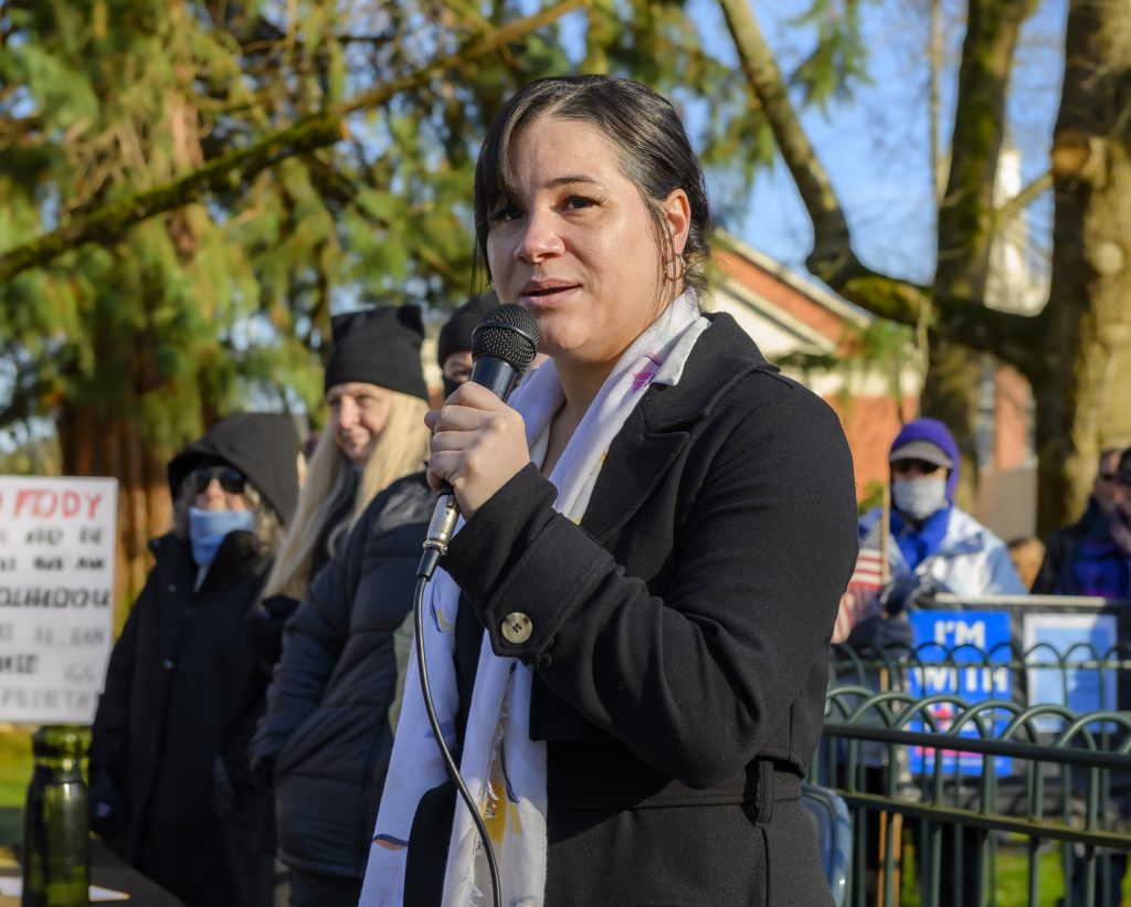  PHOTOS: Hundreds march at Oregon Capitol ahead of Trump inauguration 