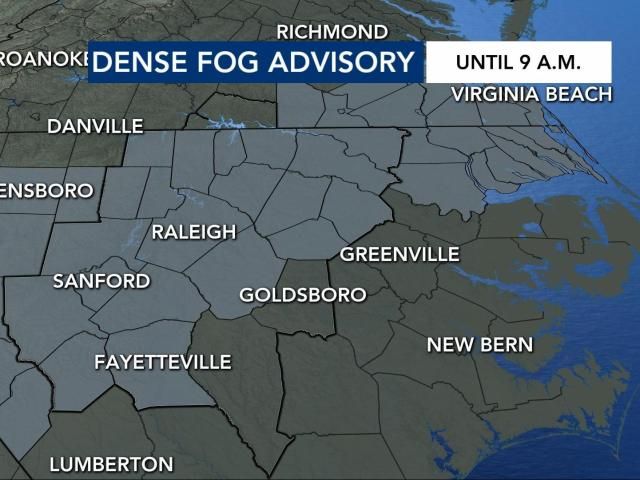  Dense fog advisory: Foggy start Sunday ahead of bitter cold, snow chance for some this week 