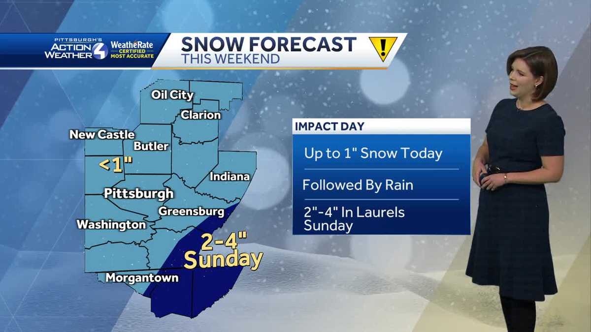  Frigid wind chills, snow making way to Western PA Sunday 