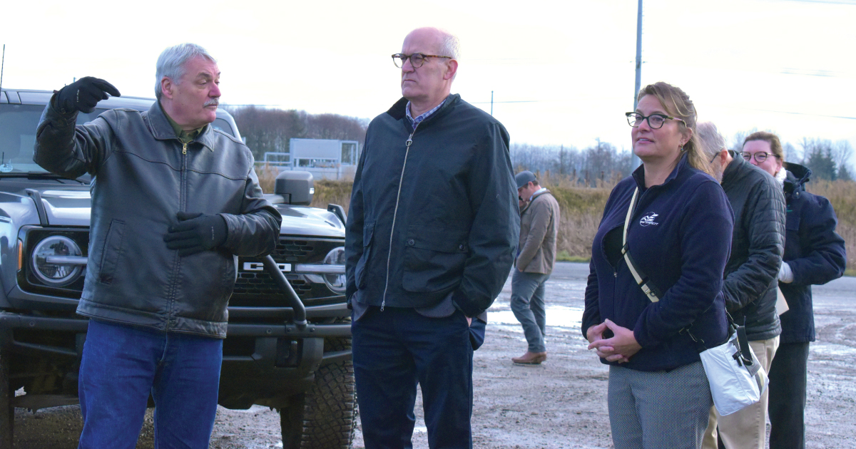   
																Mayor Franklin and Rep Larsen toured new Smith Island railroad project site 
															 