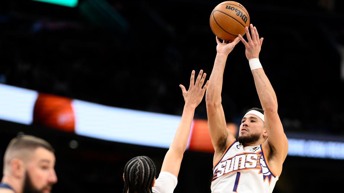  Devin Booker scores 37 points, Suns survive scare to beat Wizards 130-123 