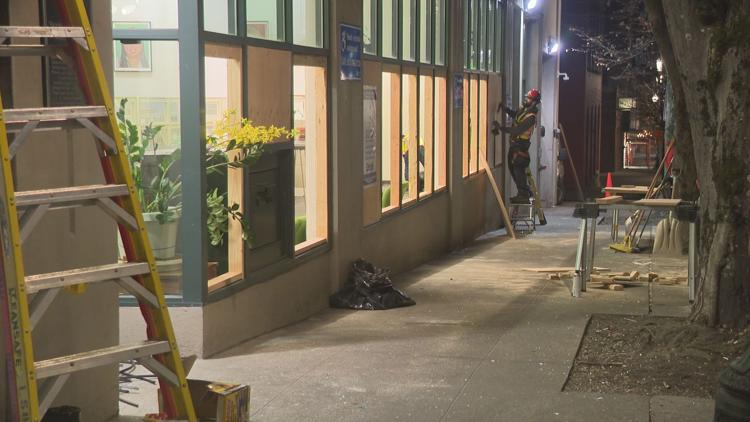  Vandals shatter doors, windows at Multnomah County elections office 