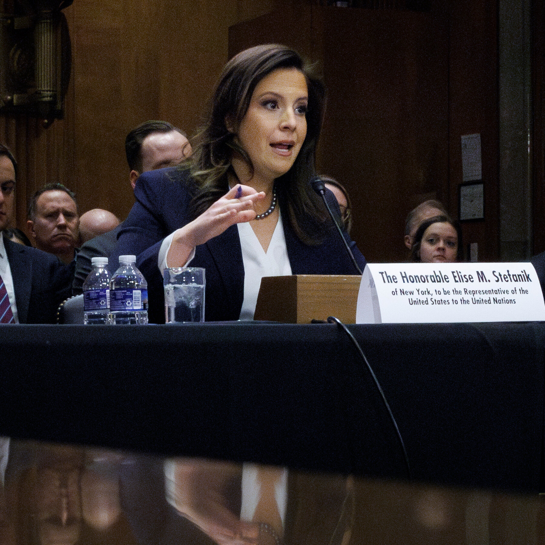  Elise Stefanik Pledges to Back Trump’s Vision of a ‘Reformed’ U.N. 