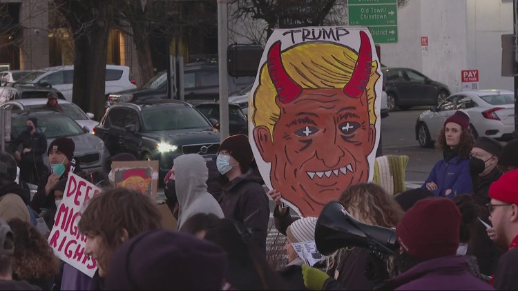  'Building community and coming together' the focal point of Portland rally against Trump 