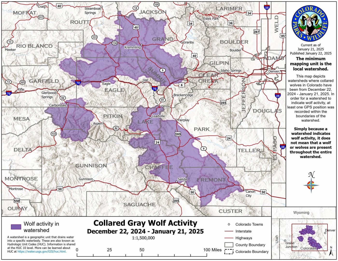  New Colorado wolf map shows expanding territory in additional counties as population grows 