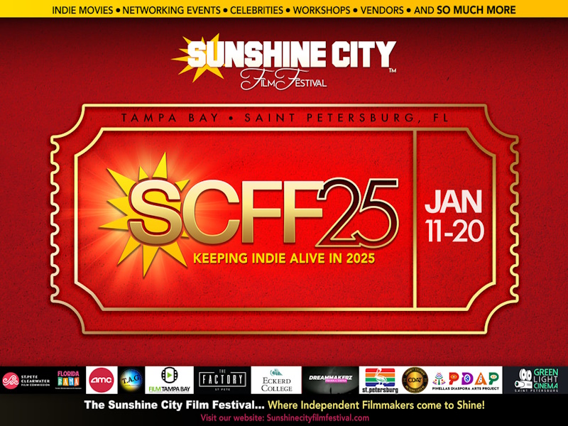  2025 Sunshine City Film Festival kicks off tomorrow, Saturday, Jan 11 through Jan 20 