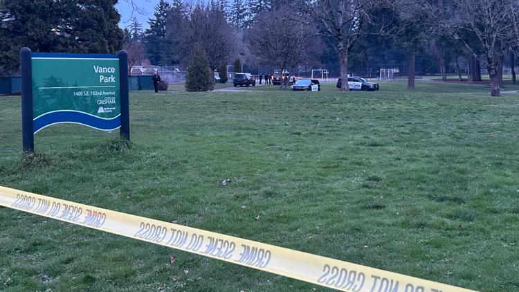  1 dead, suspect at large after shooting at Gresham's Vance Park 