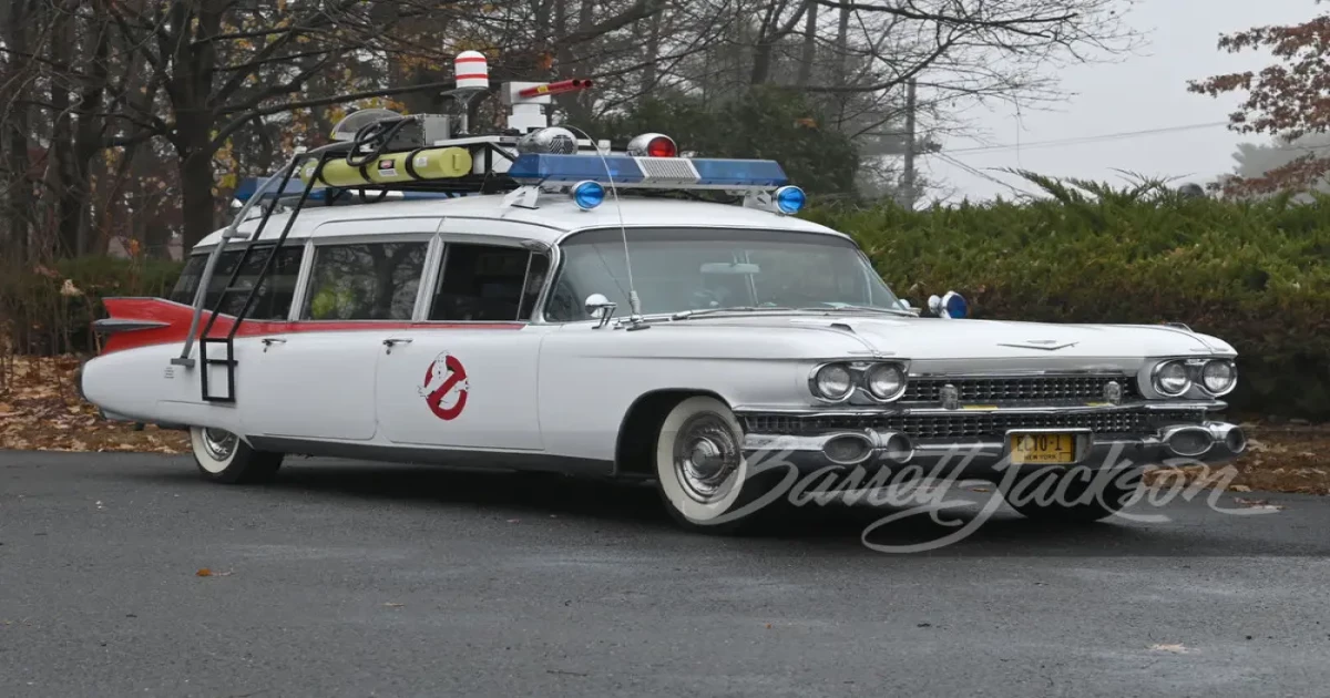  ‘Ghostbusters Ectomobile’ re-creation amongst the most expensive cars sold on Thursday at Barrett-Jackson 