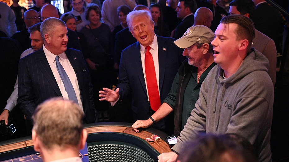  Crowd caught on camera going wild after Trump stops by Las Vegas casino floor: 'USA! USA!' 