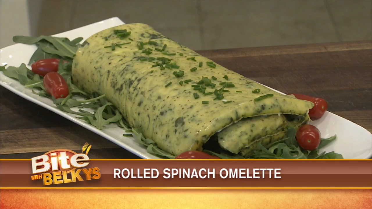  Rolled Spinach Omelet / Belkys 