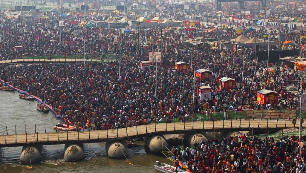  Several people are feared dead in a stampede at the massive Maha Kumbh festival in India 